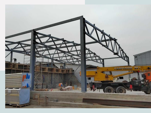 Строительство цехов в Балахне