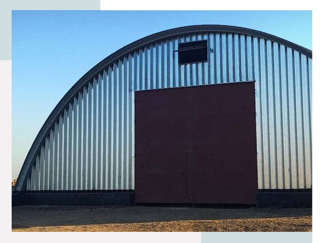 Бескаркасные ангары в Балахне