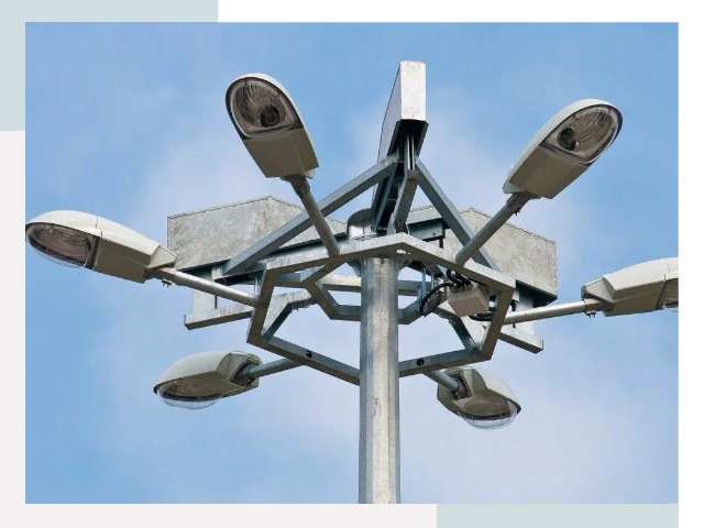 Монтаж осветительных мачт в Балахне