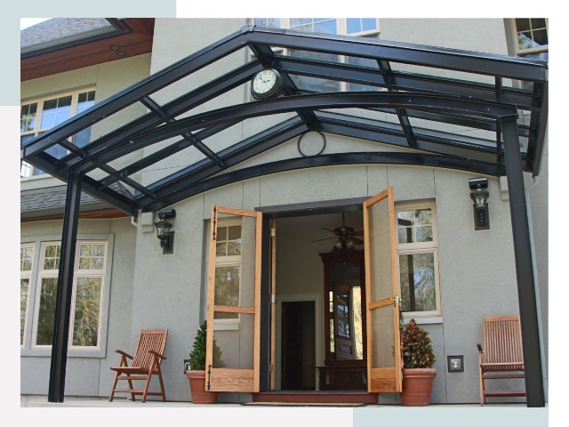 Козырьки металлические в Балахне