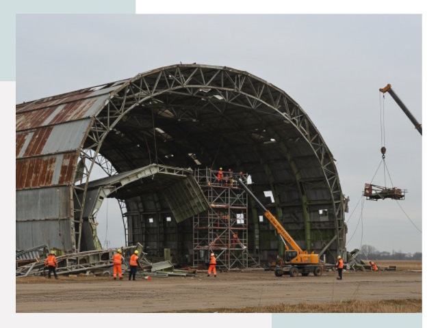 Демонтаж ангаров в Балахне