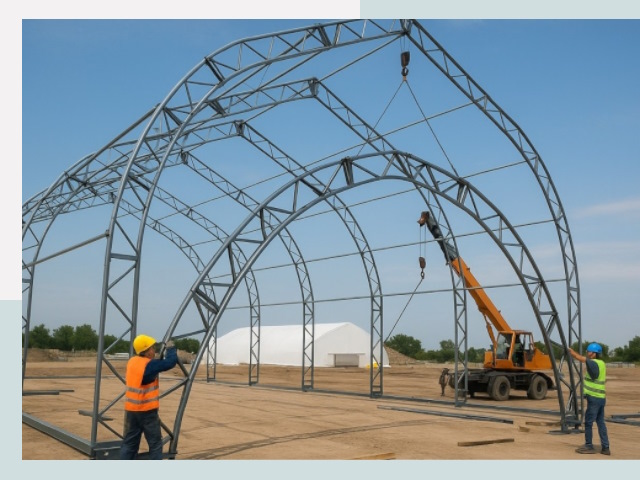 Монтаж ангаров в Балахне от 627 руб. - Надежно и быстро